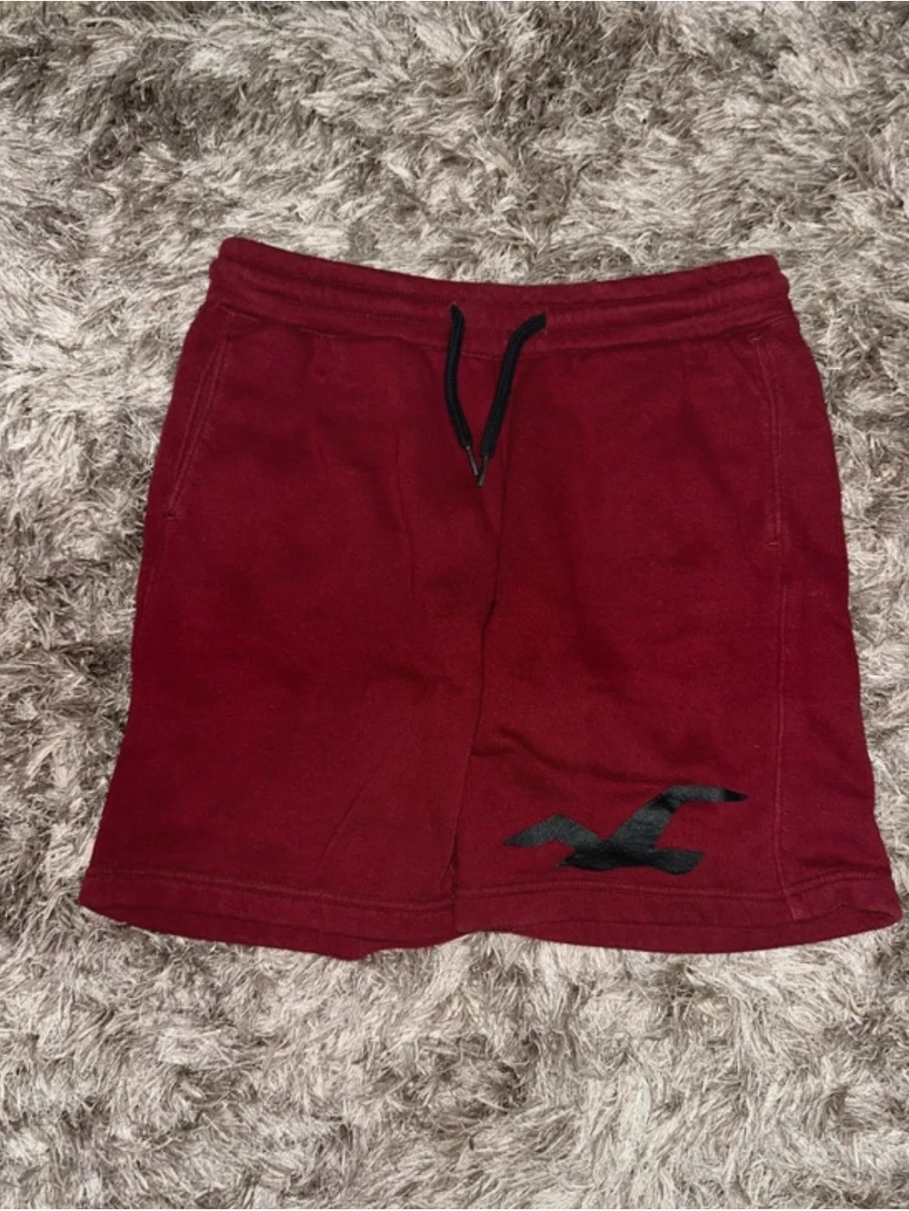 Hollister Sweat Short Bundle Men’s XS, Women’s Medium Burgundy, Navy Gray - Picture 6 of 7